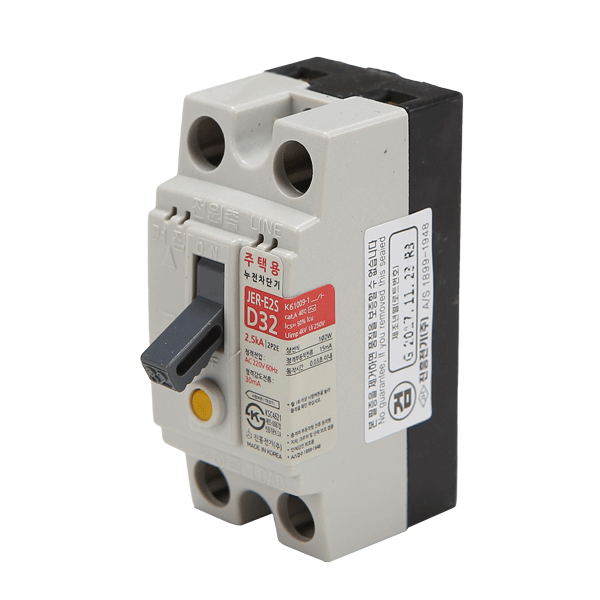 진흥 누전차단기 주택용 JER E2S 2P D32A 2.5KA 소 39431